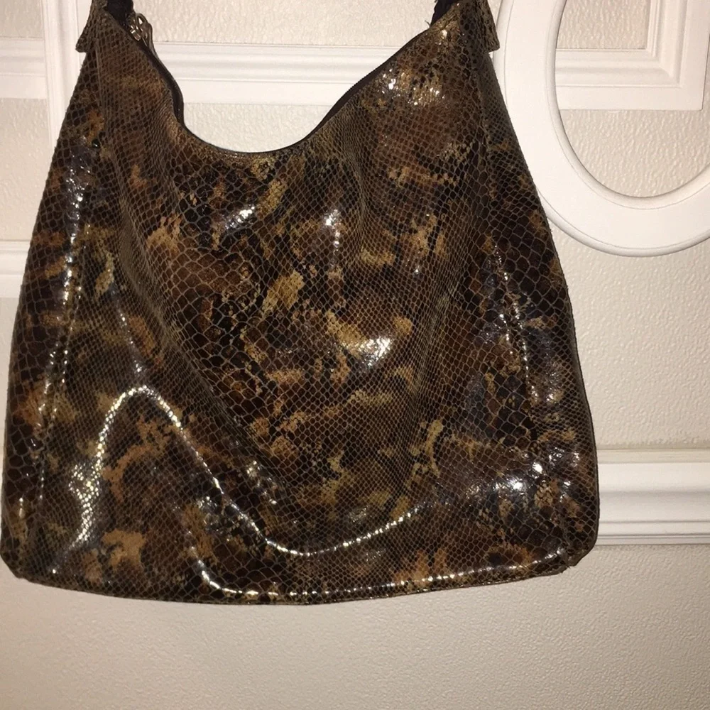 Nicoli Snake Skin Shoulder Bag Made in Italy 10 - Picture 5 of 8